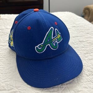 New Era 59Fifty Atlanta Braves Royal Blue Inaugural Season Hat 7 1/8